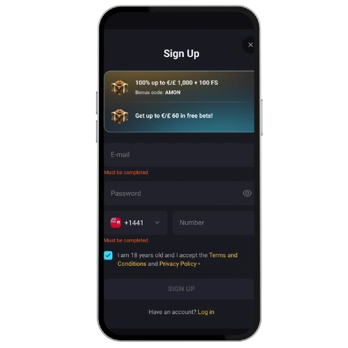 Amonbet Casino login